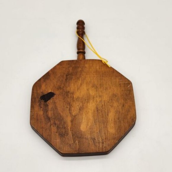 Vintage Wood & Ceramic Tile Trivets Wall Hanging Pineapple and Pear - Picture 3 of 5